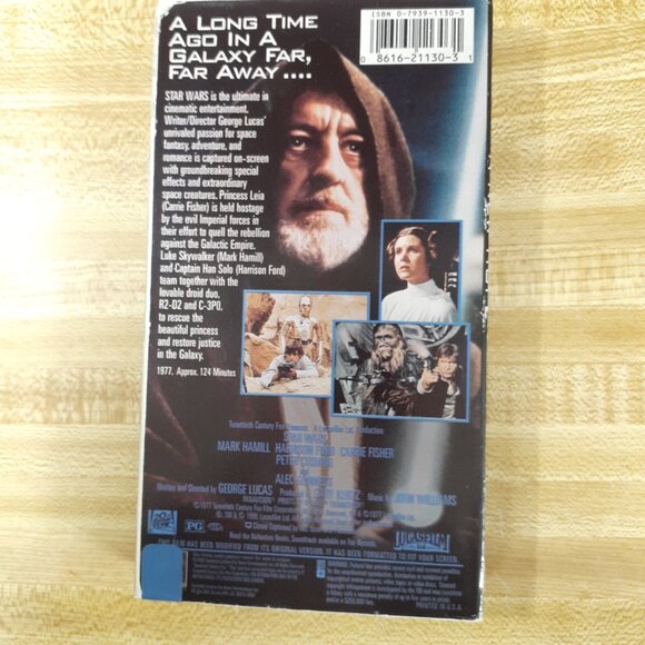 Star Wars A New Hope 1977 VHS 1995 Release George Lucas Cult Classic Scifi VTG - Picture 4 of 8